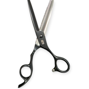 Barber Pro Thinning Scissors – Black, 6 Inch, Japanese 440C Steel