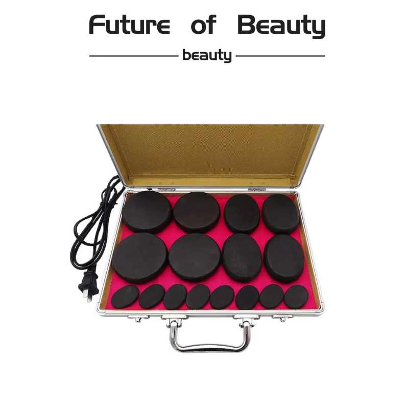 Hot Stone Heater – 16-Piece Professional Massage Stone Warmer