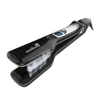 Black Ceramic Steam Hair Straightener