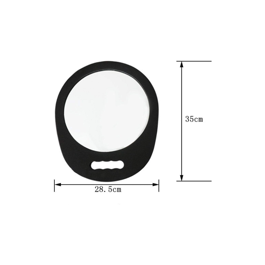 Black Handheld Salon Mirror 8858F-1